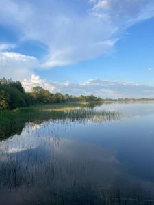 DagdaにあるBrīvdienu māja Dinaryの背景の大水