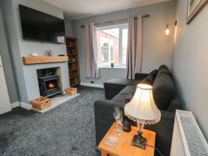 Et opholdsområde på Corner Cottage