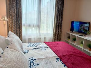 Postel nebo postele na pokoji v ubytování Apartamento Familiar SARDINERO RH 20