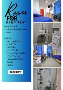 a collage of pictures of a room for daily rent at Resting View in Male City