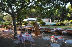 Zahrada ubytování Bastide de l'Avelan
