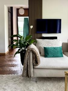 TV a/nebo společenská místnost v ubytování Panorama Suite in Lugano - Pazzallo