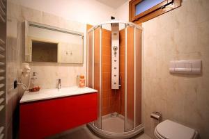 Koupelna v ubytování Agriturismo Il Barone