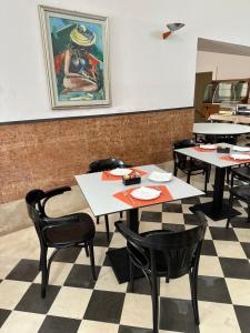 Hotel Vecchio Mulino餐厅或其他用餐的地方