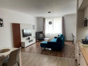 A television and/or entertainment centre at ERKEL 18 APARTMAN