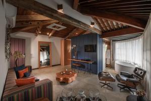 Uma área de estar em Hotel Canto das Águas - Roteiro de Charme