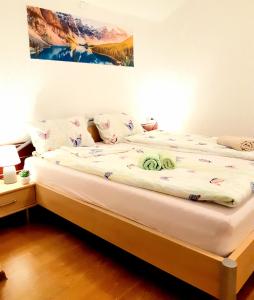 Giường trong phòng chung tại villa.sunny.nin