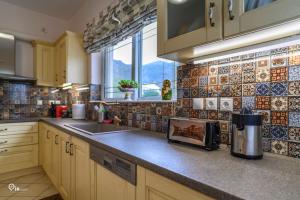 Kuchyň nebo kuchyňský kout v ubytování Luxury Villa King George