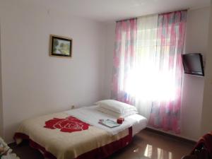 Posteľ alebo postele v izbe v ubytovaní Ferienhaus San Marino