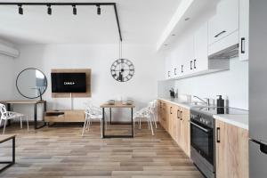 Kuchyňa alebo kuchynka v ubytovaní Luxury Apartment Zablocie WiFi Air Conditioning