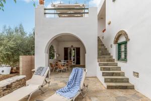 Balkón nebo terasa v ubytování Cyclades Beach 2