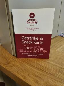 Majutusasutuses Gasthaus Hinterbrühl olev sertifikaat, autasu, silt või muu dokument