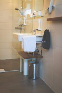 A bathroom at Weingut & Gästehaus zum Seeblick - Familie Sattler