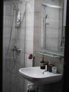 Koupelna v ubytování Apartman Gray 82