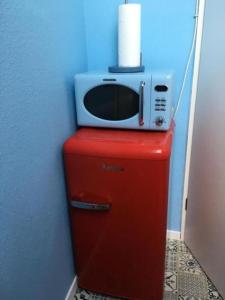 Køkken eller tekøkken på Appartement am Westkorso Allerfeinste Lage