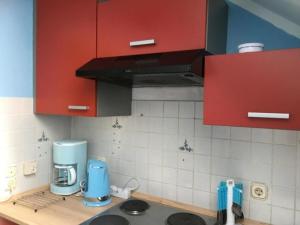 Køkken eller tekøkken på Appartement am Westkorso Allerfeinste Lage + 2 billeder