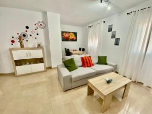 Posezení v ubytování “SMILE NERJA” chic apartment with WIFI, 4 guests