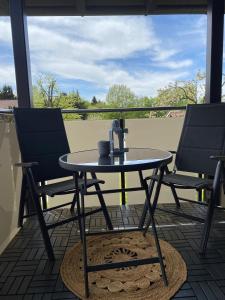 Ein Balkon oder eine Terrasse in der Unterkunft Ferienwohnung Zauberwald