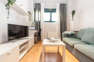 Μια τηλεόραση ή/και κέντρο ψυχαγωγίας στο Charming Apartment in Gijón - Private Garden