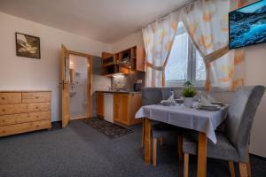 Kuchyň nebo kuchyňský kout v ubytování Apartmány Dreams