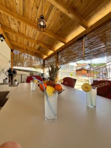 a table with some fruit on top of it at Vito apartments in Jajce