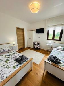 Postel nebo postele na pokoji v ubytování Villa Seaside