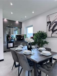 Kuchyň nebo kuchyňský kout v ubytování Apartament z Jacuzzi