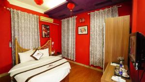 Voodi või voodid majutusasutuse Phuong Dong hotel toas