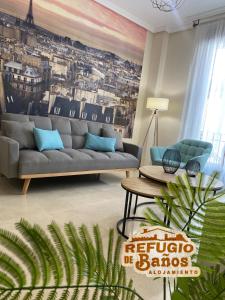 Prostor za sedenje u objektu Refugio de Baños
