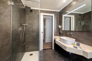 Koupelna v ubytování Gioberti Art Hotel