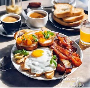 the country house内部或周边提供的食物