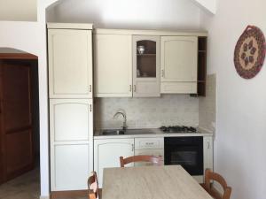 Kuchyňa alebo kuchynka v ubytovaní La Ciaccia - appartement vue mer