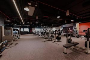 Fitness centrum a/nebo fitness zařízení v ubytování Brown Stone Holiday Homes Mirdif Hills