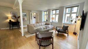 Posezení v ubytování Løvstræde apartments 1 to 4 - Carolinas Apartments