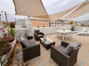 Χώρος καθιστικού στο Vele Bianche Cosy Home con terrazza