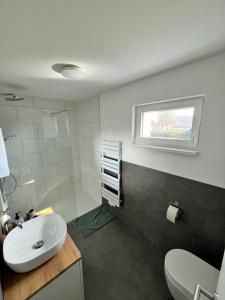 Koupelna v ubytování Idyllisches Feriendomizil