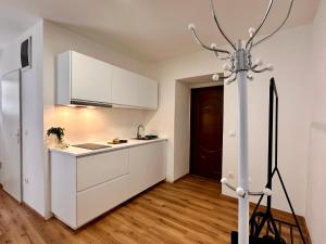 Kuchyň nebo kuchyňský kout v ubytování Schöne Ferienwohnung