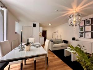 Posezení v ubytování Schöne Ferienwohnung