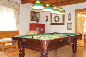 a billiard room with a pool table at Usadba Bogach in Kobryn
