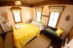 Krevet ili kreveti u jedinici u okviru objekta Arslan Bey Konağı Butik Otel