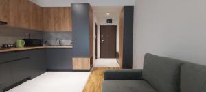 Kuchyň nebo kuchyňský kout v ubytování OpenView Apartment