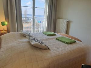 Giường trong phòng chung tại Fewo 13 Haus Neustein