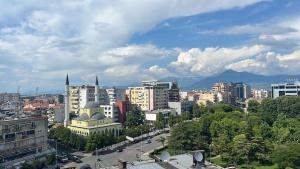 a view of a city with buildings and trees at AMY'S LUXURY APPARTMENT in Shkodër