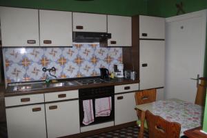 Kuchyň nebo kuchyňský kout v ubytování Golden Rose Apartman