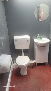 A bathroom at glamping in Dromineer