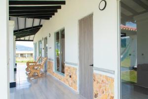 Balkón nebo terasa v ubytování Casa del Lago