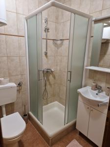 Koupelna v ubytování Apartment Matošić