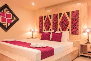 Voodi või voodid majutusasutuse Hotel Plaza Garibaldi toas