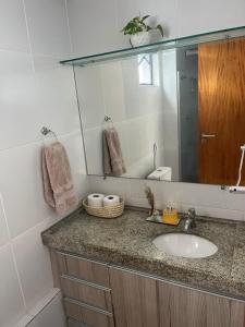 Koupelna v ubytování Golden Point Apartamento em Recife