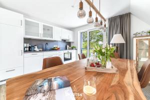 Η κουζίνα ή μικρή κουζίνα στο Ferienwohnung Seeräuber Büsum